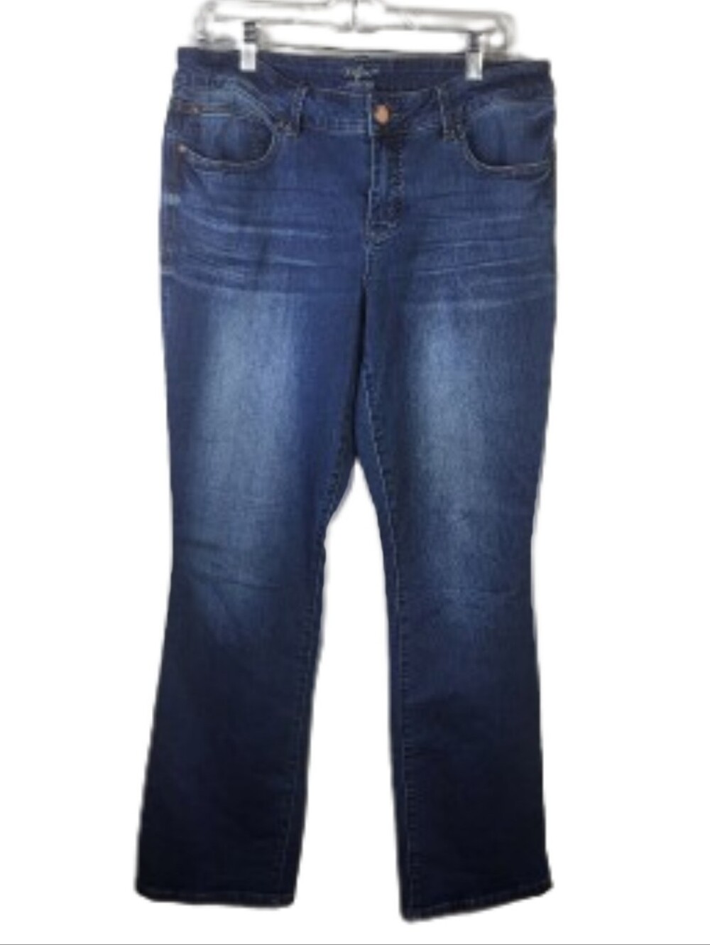 Everflex Mid Rise Boot Cut Dark Blue Jeans Sz 14